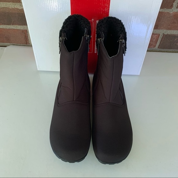 Propet Women’s Dani Black Faux Fur Ankle Winter & Snow Boots US 7 M NEW - Picture 3 of 8